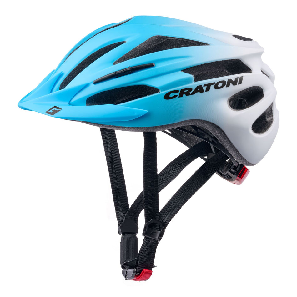 Cratoni Pacer Jr. Kinder-Helm blue-white matt