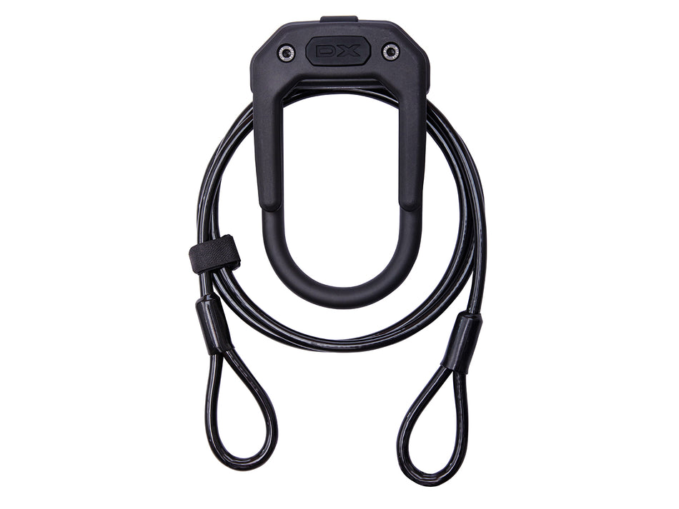 Hiplok DX Plus Bügelschloss D, Klipp, inkl. Kabel 2 m all black