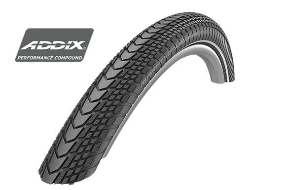 Schwalbe MARATHON ALMOTION Evo, V-Guard, Folding 28" Faltreifen Black