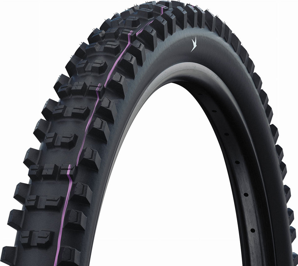 Schwalbe Shredda Rear Gravity Pro Radial B, Evolution Line, TLR E-MTB Faltreifen 27,5" Addix Ultra Soft schwarz-skin 64-584