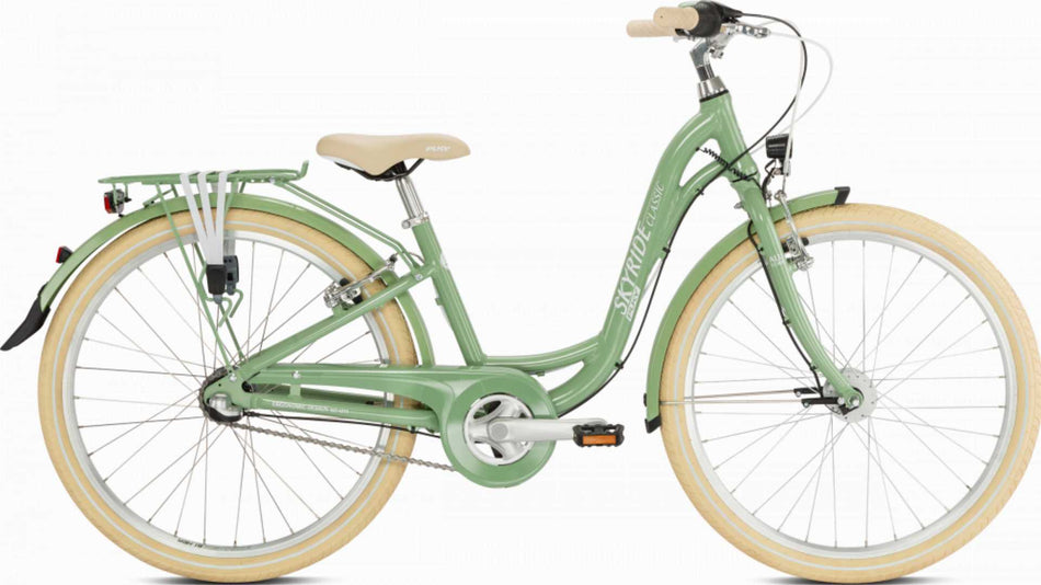 Puky Skyride 24"-3 Classic Kinderrad retro grün