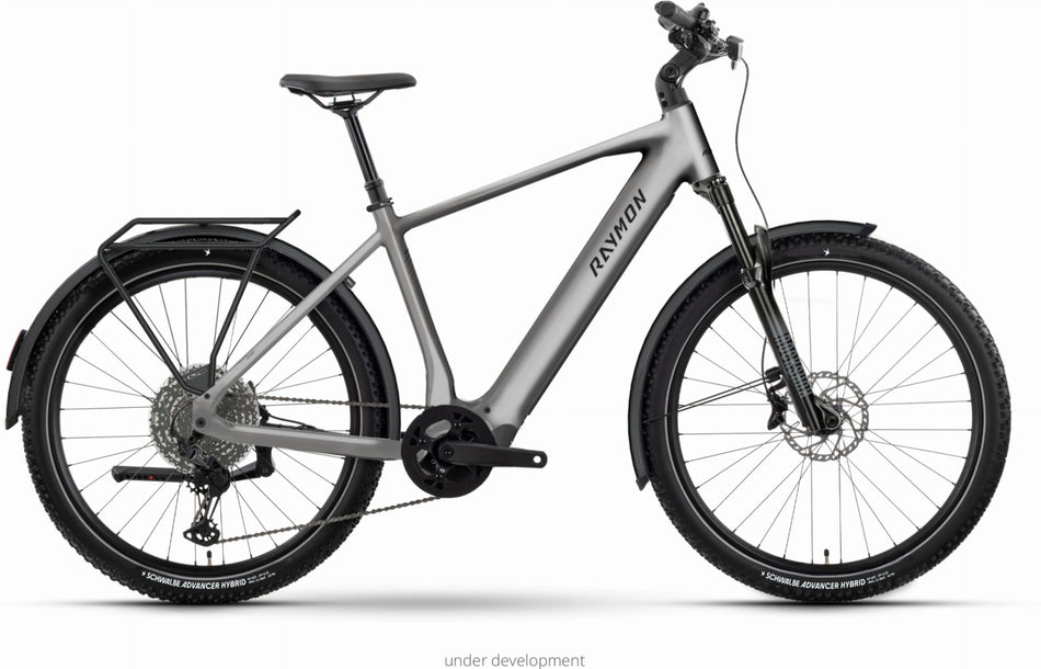 Raymon Varno Ultimate 800 Wh E-Bike Diamant 27,5" titansilver