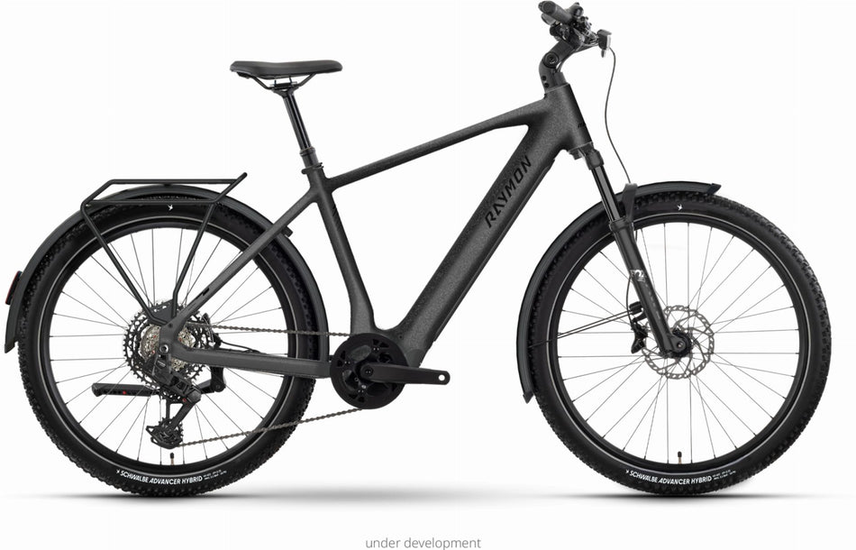 Raymon Varno Elite 800 Wh E-Bike Diamant 27,5" moonblack stealth