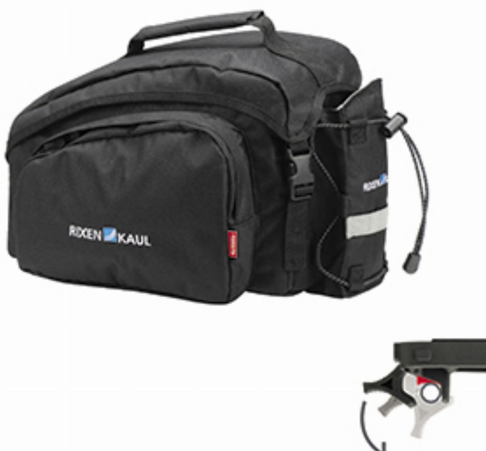 KLICKfix Rackpack 1 Gepäckträgertasche mit UniKlip 2 Adapter schwarz 10 L