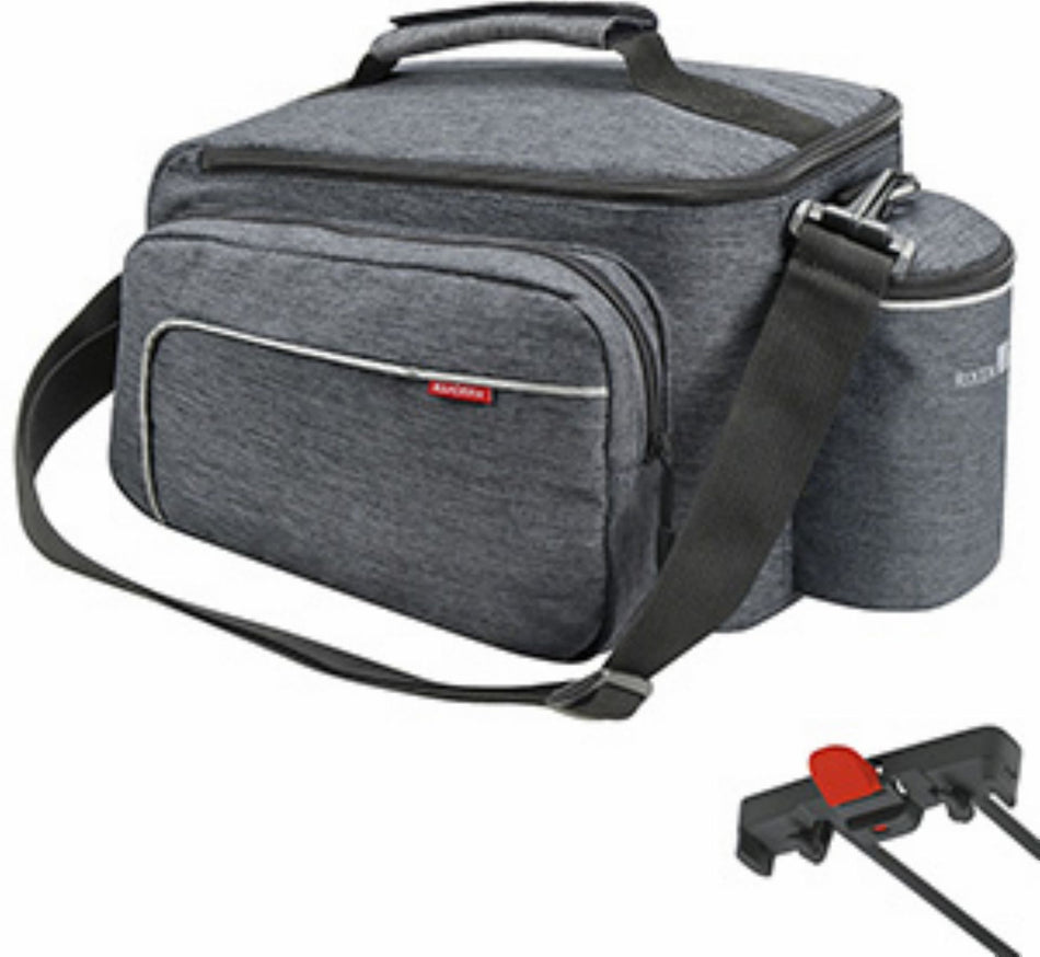 KLICKfix Rackpack Sport für Racktime Gepäckträgertasche grau 12 L