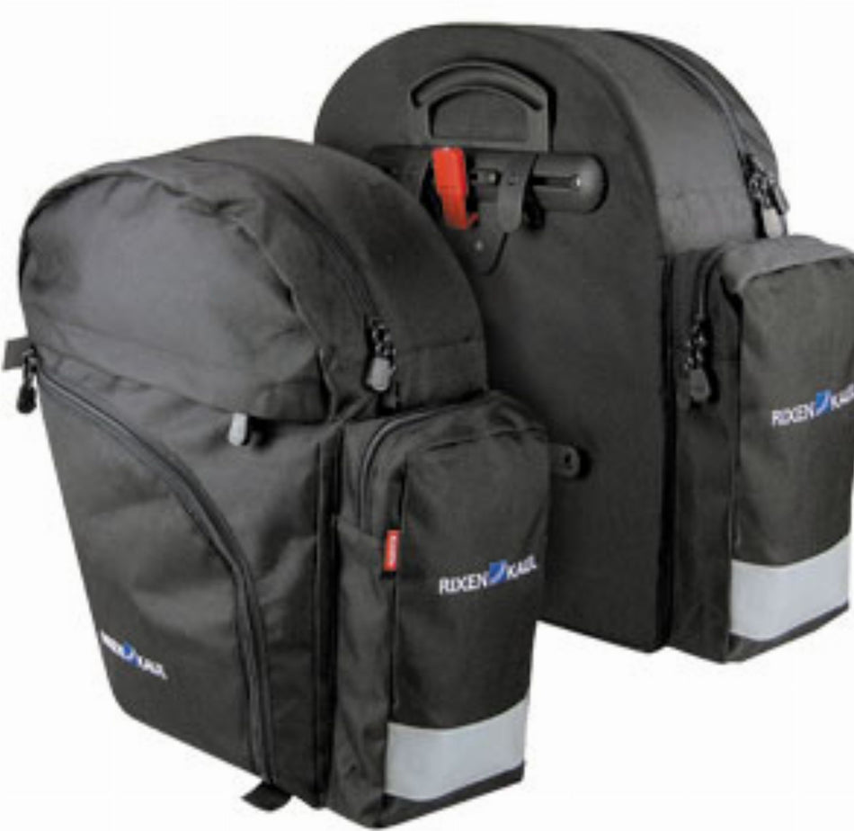 KLICKfix Backpack Packtaschen schwarz 21 L + 21 L