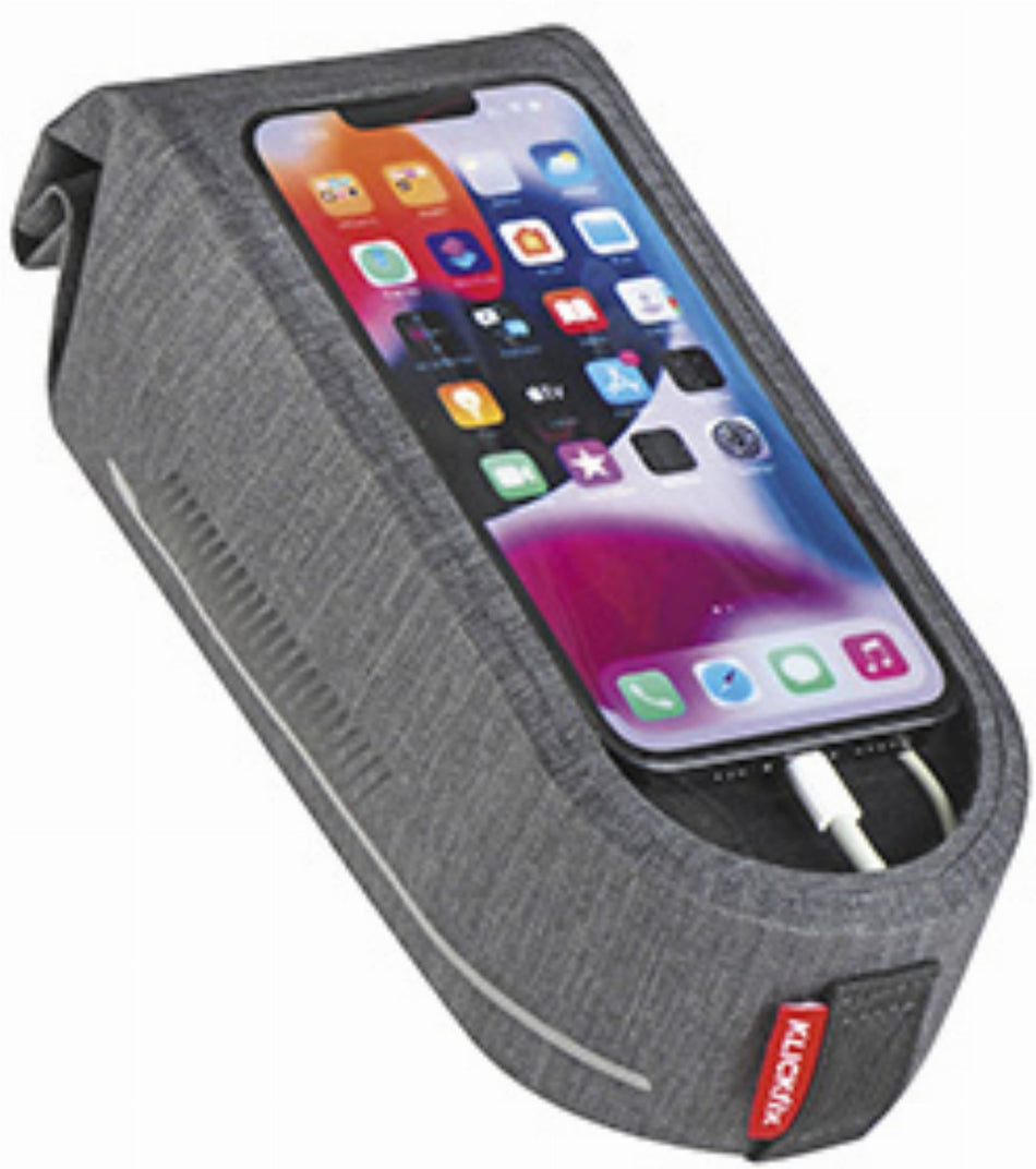 KLICKfix Phone Waterproof Rahmentasche grau/schwarz 1 L