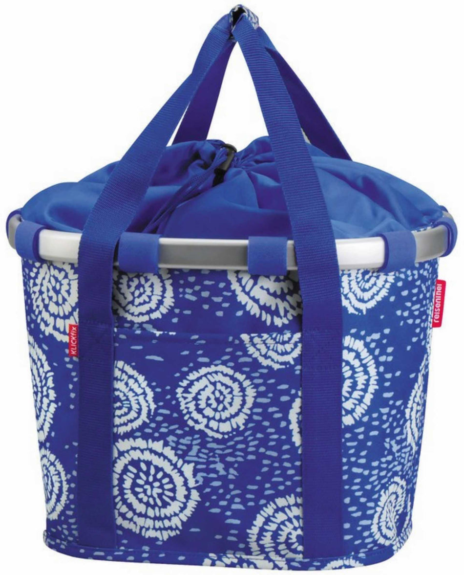 KLICKfix Bikebasket Lenkertasche batik strong blue 15 L