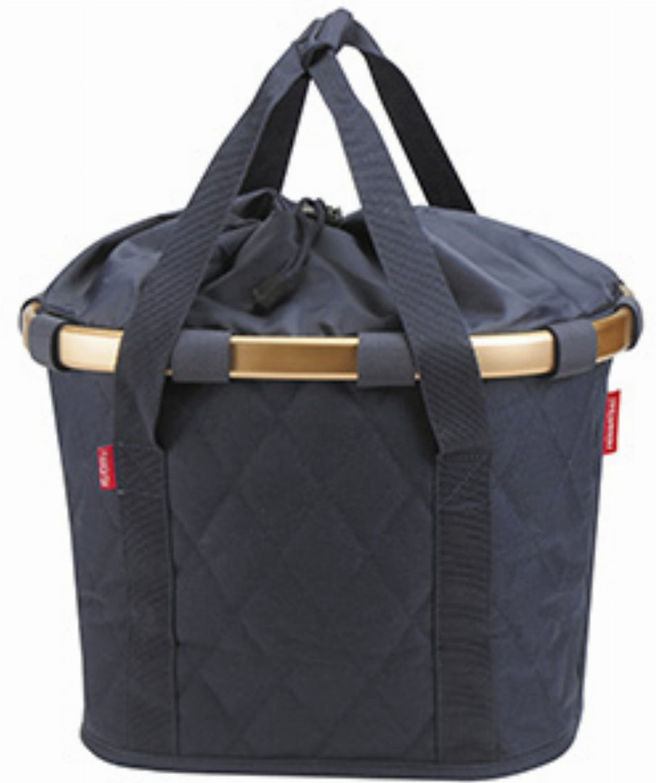 KLICKfix Bikebasket Lenkertasche rhombus midnight gold 15 L
