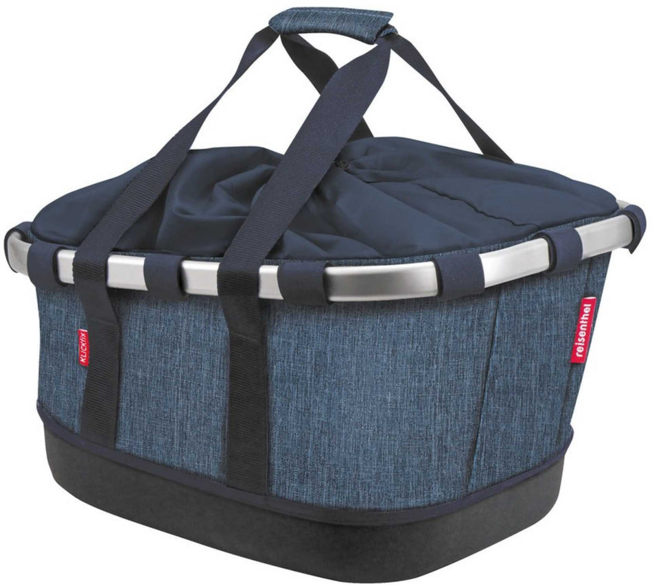 KLICKfix Bikebasket GT mit Uniklip Gepäckträgertasche twist blue 21 L