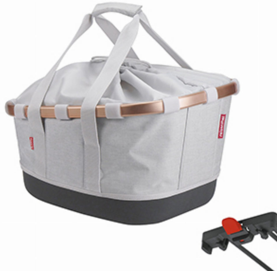 KLICKfix Bikebasket GT für Racktime Gepäckträgertasche twist sky rose 21 L