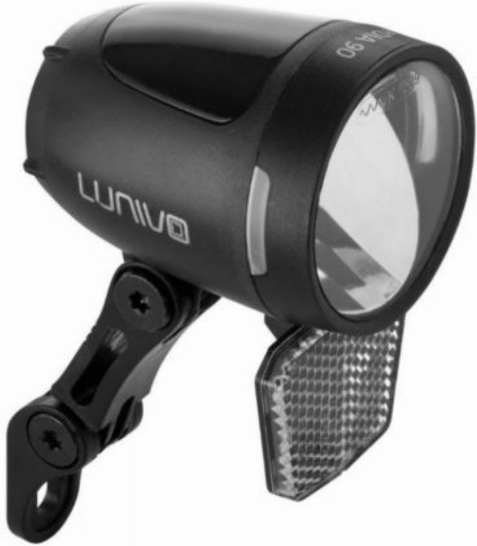 Lunivo DIA F90 D Daylight Dynamo Scheinwerfer 90 Lux mit Tagfahrlicht schwarz