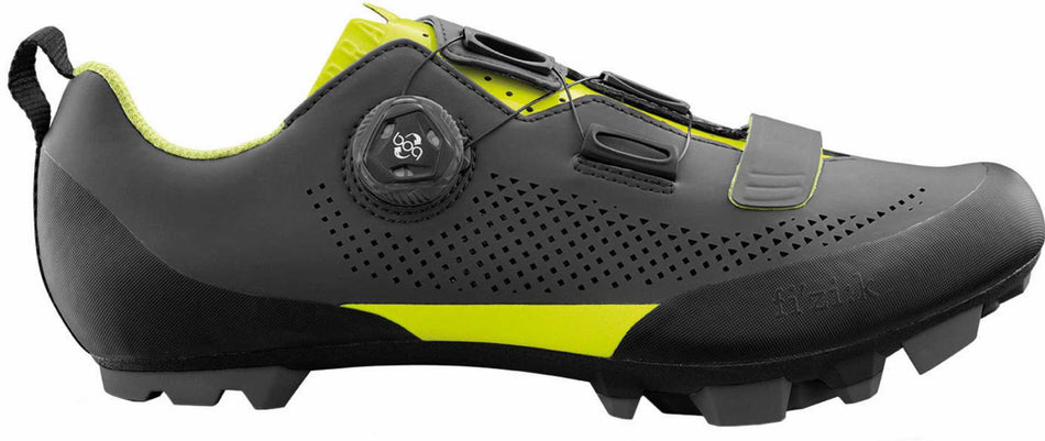 Fizik Terra X5 MTB-Schuhe grau/gelb fluo