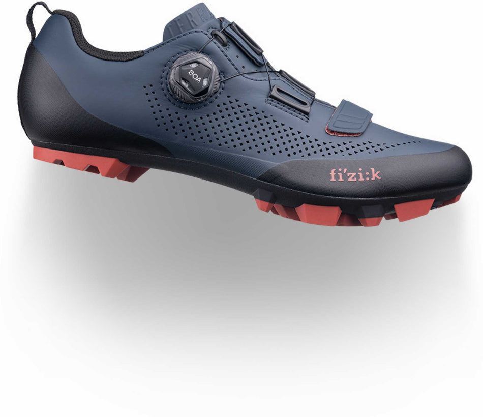 Fizik Terra X5 MTB-Schuhe dunkelblau ziegelrot