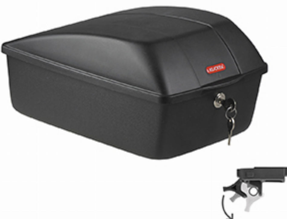 KLICKfix Bike Box mit UniKlip 2 Adapter schwarz 12 L