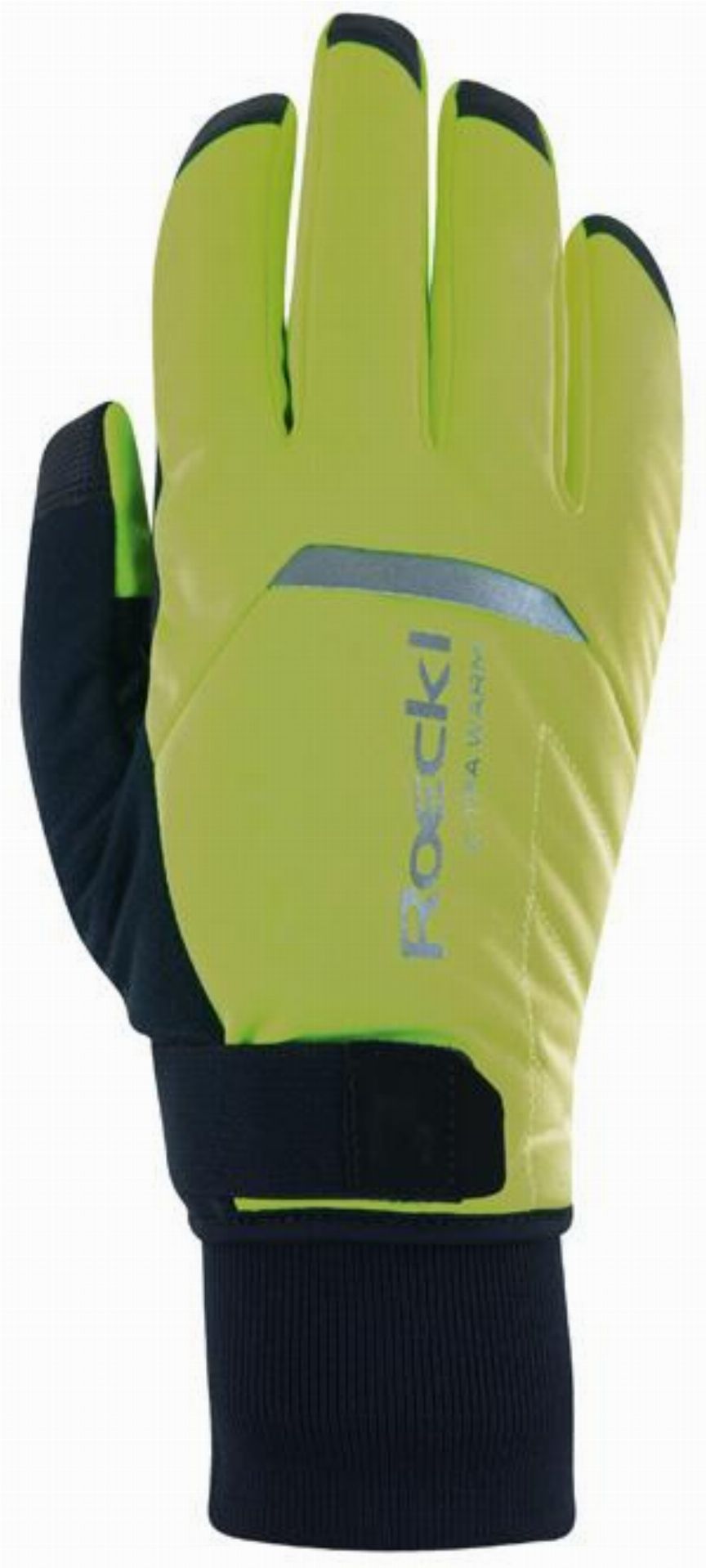 Roeckl Villach 3 Extra Warm Handschuhe lang fluo yellow