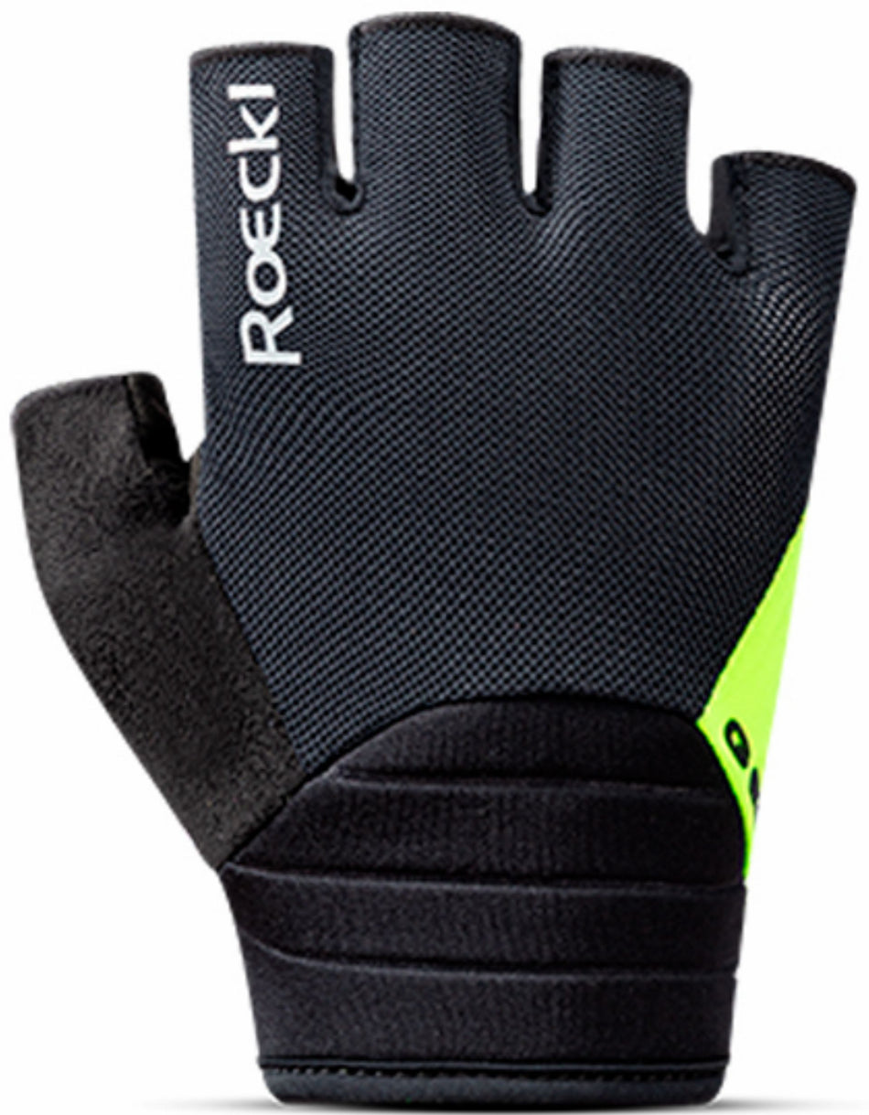 Roeckl Itamos 3 Handschuhe kurz black/fluo yellow