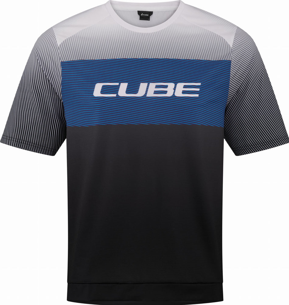 Cube Teamline Rundhalstrikot CMPT Kurzarm black´n´blue´n´grey