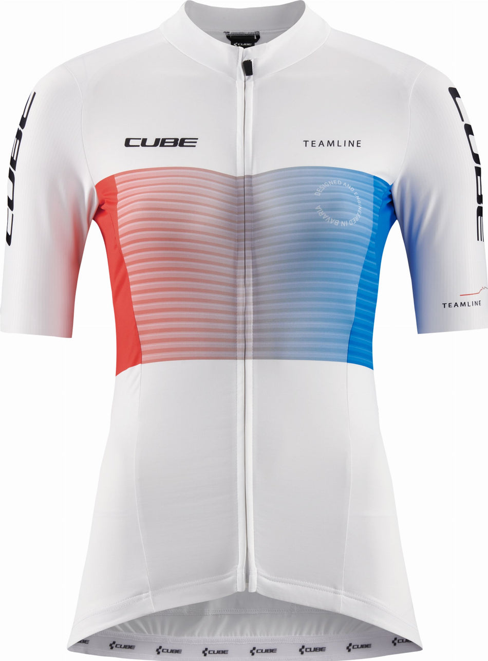 Cube Teamline WS Trikot Kurzarm white´n´blue´n´red