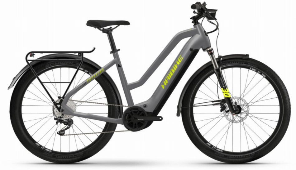 Haibike Trekking 6 630 Wh E-Bike Trapez 27,5" gloss_grey_neon ylw