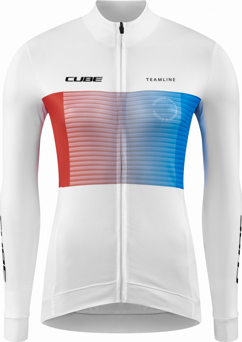 Cube Teamline WS Trikot Langarm white´n´blue´n´red