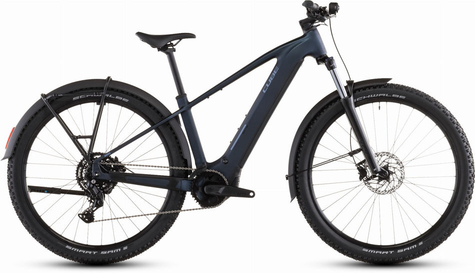 Cube Reaction Hybrid Performance FE 600 Wh E-Bike Hardtail Diamant indigoblue´n´reflex
