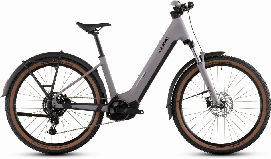 Cube Reaction Hybrid Performance FE 600 Wh E-Bike Hardtail Easy Entry 27,5" plumgrey´n´black
