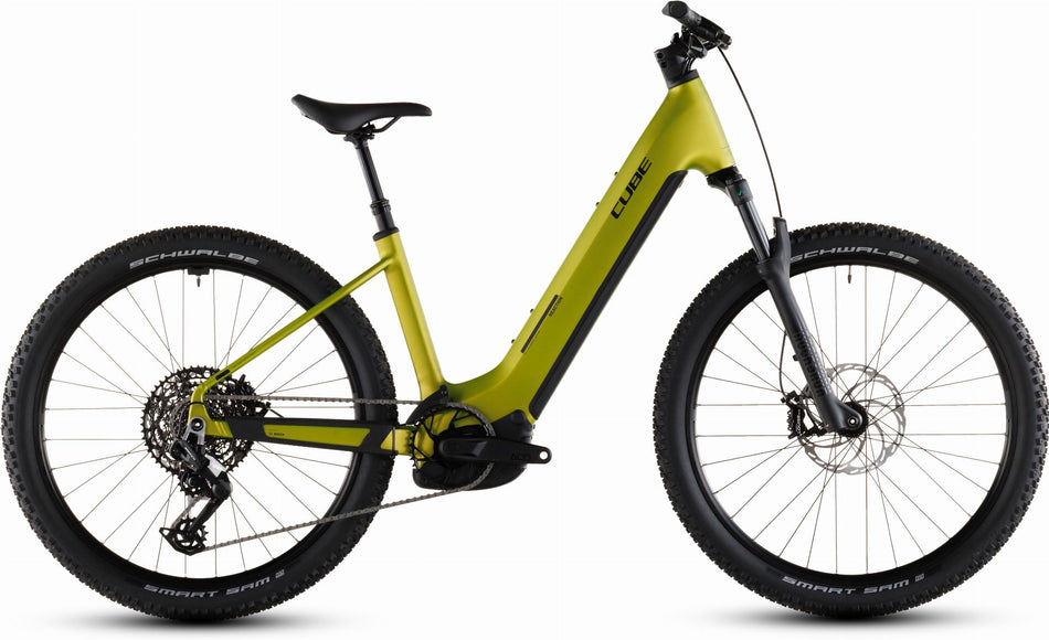 Cube Reaction Hybrid Race 800 Wh E-Bike Hardtail Easy Entry 27,5" lizard´n´black