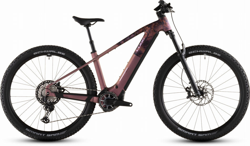 Cube Reaction Hybrid SLX 800 Wh E-Bike Hardtail Diamant shiftblush´n´art
