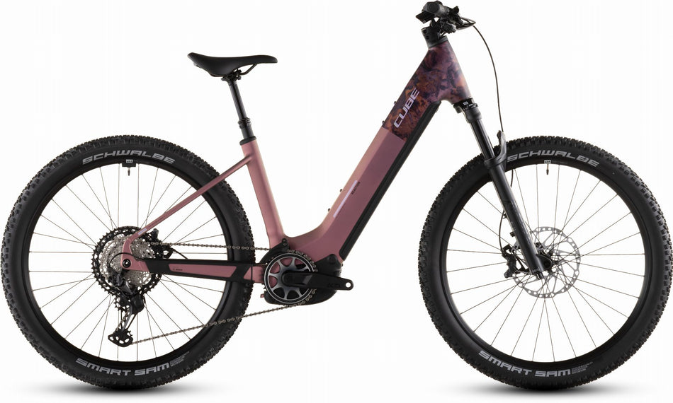Cube Reaction Hybrid SLX 800 Wh E-Bike Hardtail Easy Entry 27,5" shiftblush´n´art