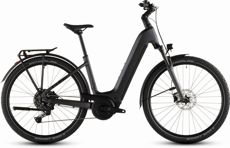 Cube Nuride Hybrid Performance 600 Wh E-Bike Easy Entry 28" slapgrey´n´black