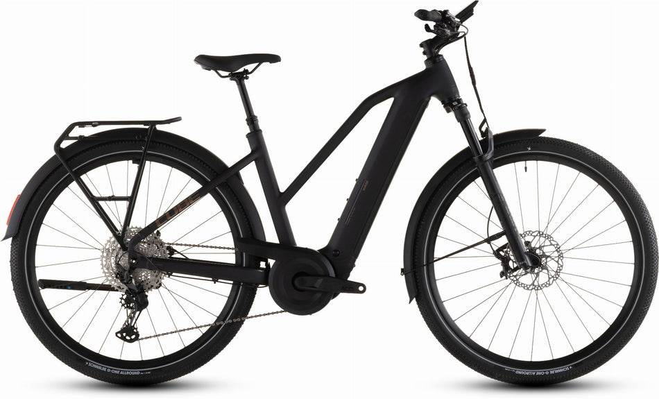 Cube Nuride Hybrid SLX 800 Wh E-Bike Trapeze 28" black´n´gold