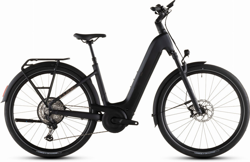 Cube Nuride Hybrid SLX 800 Wh E-Bike Easy Entry 28" black´n´gold