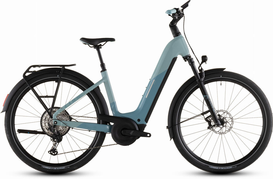 Cube Nuride Hybrid SLX 800 Wh E-Bike Easy Entry 28" skylight´n´arubablue