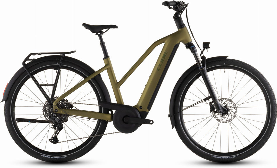 Cube Touring Hybrid Pro 800 Wh E-Bike Trapeze 28" goldenlime´n´black