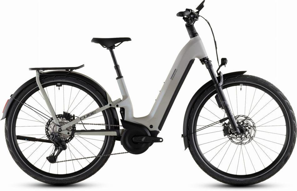 Cube Kathmandu Hybrid One11 HPC SLT 800 Wh E-Bike Easy Entry 28" glintsand´n´oatgrey
