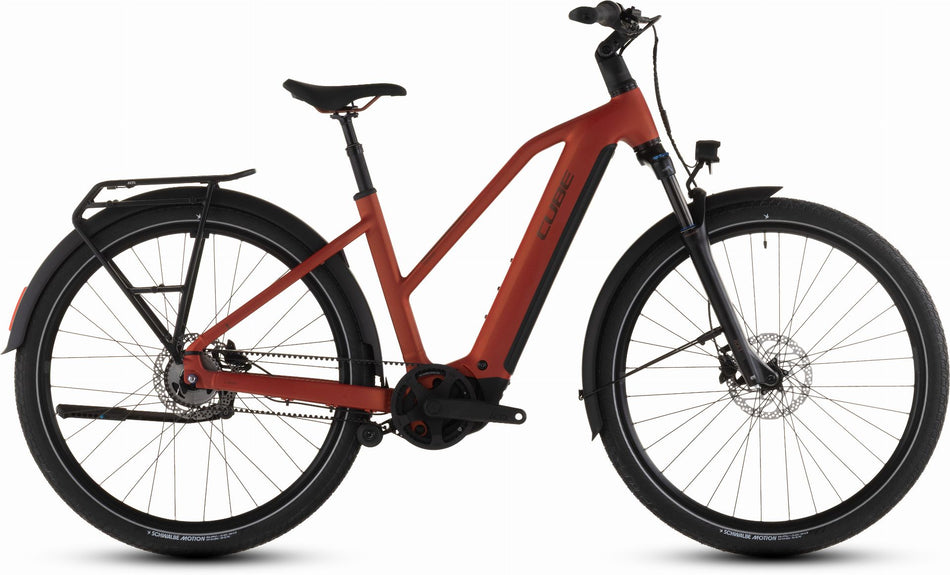 Cube Touring Hybrid Comfort SLX 800 Wh E-Bike Trapeze 28" chilli´n´chrome