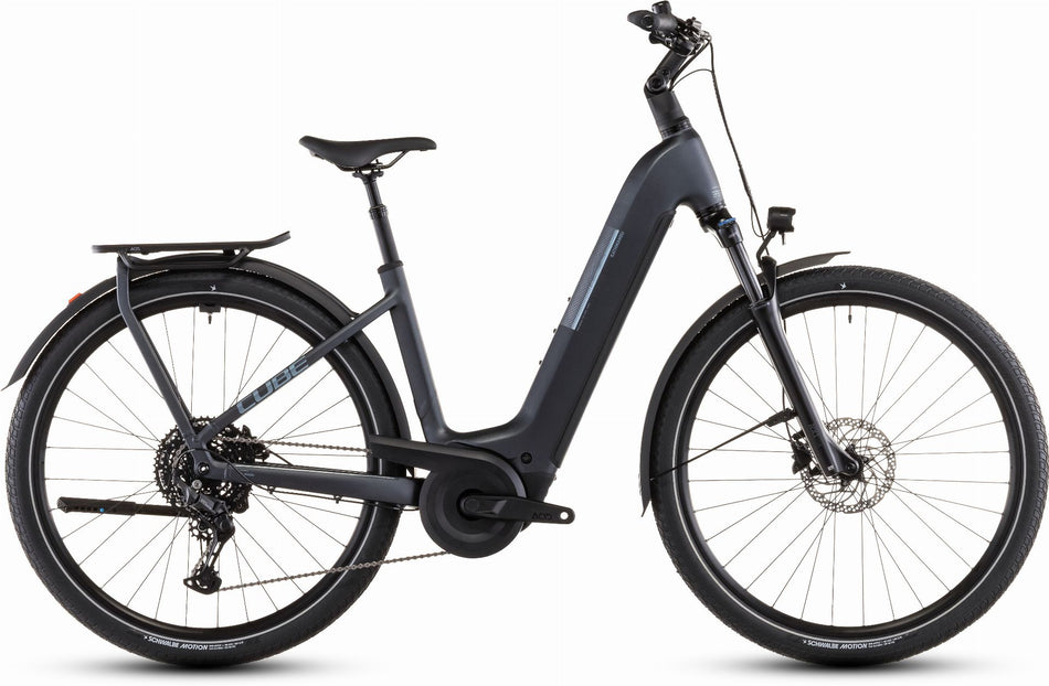 Cube Kathmandu Hybrid One 800 Wh E-Bike Easy Entry 28" metallicgrey´n´grey