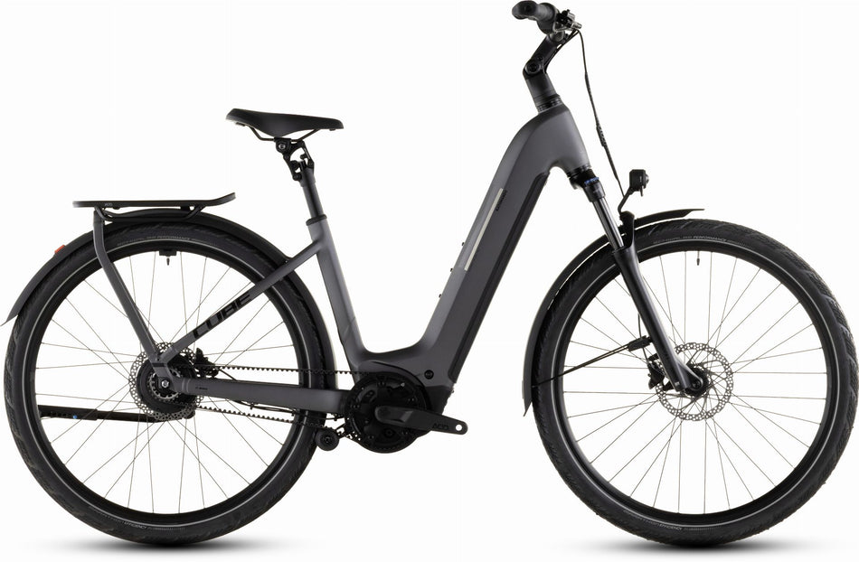 Cube Kathmandu Hybrid Comfort Pro 800 Wh E-Bike Easy Entry 28" slabgrey´n´black