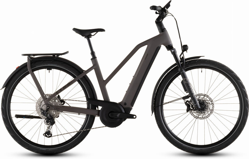 Cube Kathmandu Hybrid EXC ABS 800 Wh E-Bike Trapeze 28" cedar´n´chrome