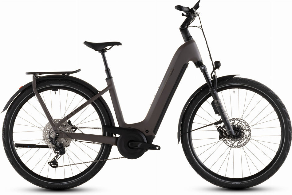 Cube Kathmandu Hybrid EXC ABS 800 Wh E-Bike Easy Entry 28" cedar´n´chrome