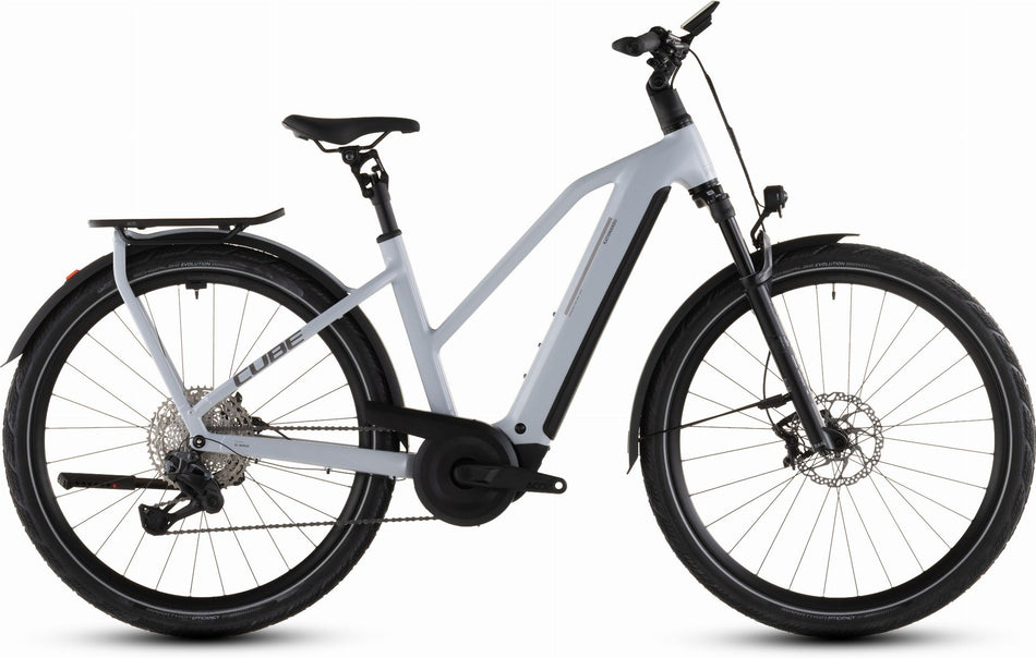 Cube Kathmandu Hybrid SLX 800 Wh E-Bike Trapeze 28" foggrey´n´grey