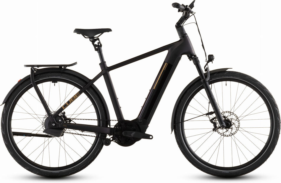 Cube Kathmandu Hybrid Comfort SLX 800 Wh E-Bike Diamant 28" solareclipse´n´gold