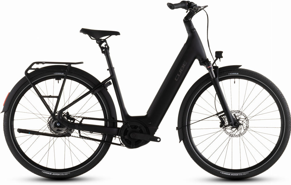 Cube Supreme RT Hybrid Deluxe EX 600 Wh E-Bike Easy Entry black´n´chrome