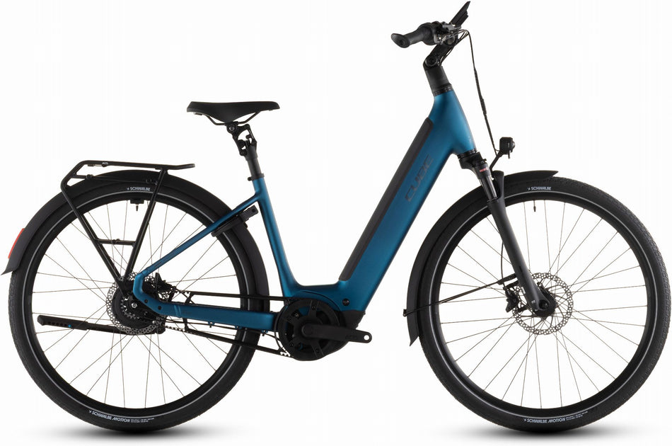 Cube Supreme Hybrid Deluxe Deluxe Pro 600 Wh E-Bike Easy Entry electricblue´n´chrome
