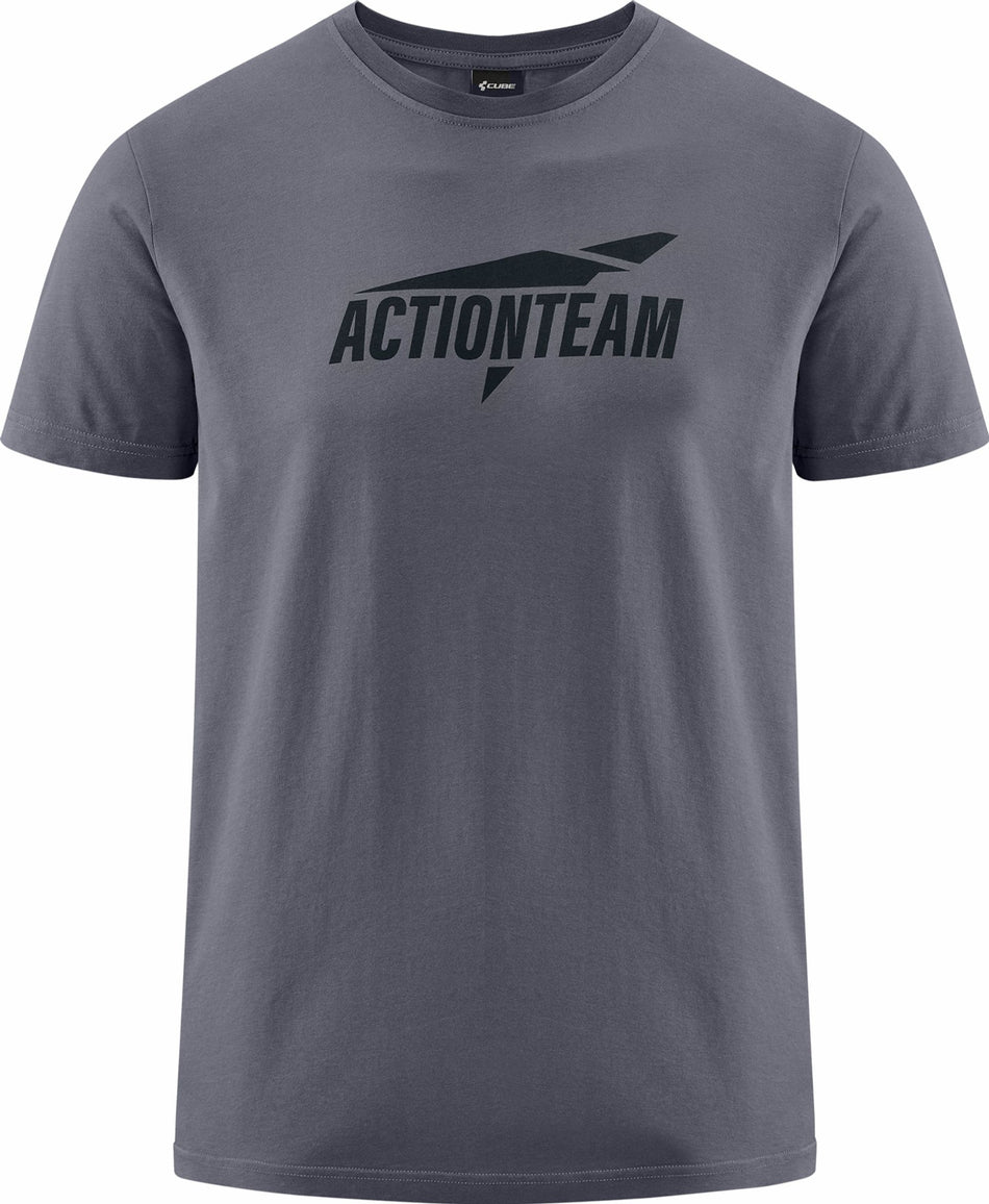 Cube Organic T-Shirt Actionteam GTY FIT grey´n´black