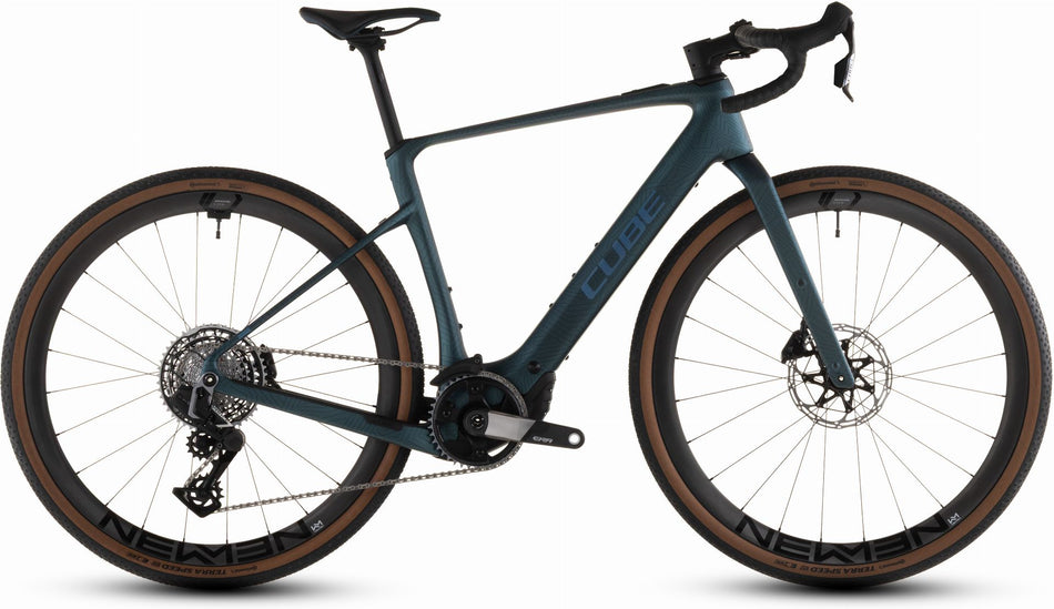 Cube Nuroad Hybrid C:62 SLT 400 Wh X E-Gravel Rad Diamant 28" royalgreen´n´crisscross