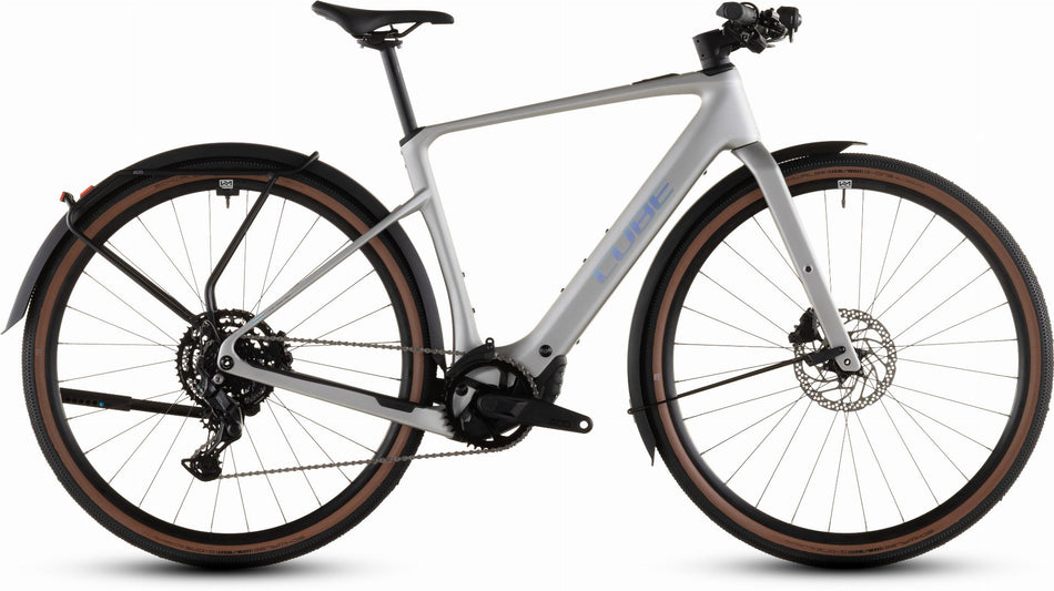 Cube Nulane Hybrid C:62 Race 400X Wh FE E-Bike Diamant 28" sleekgrey´n´prism