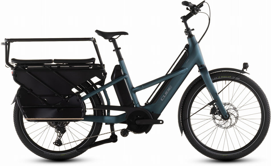 Cube Longtail Hybrid Family 800 Wh E-Lastenrad 26" royalgreen´n´black one size