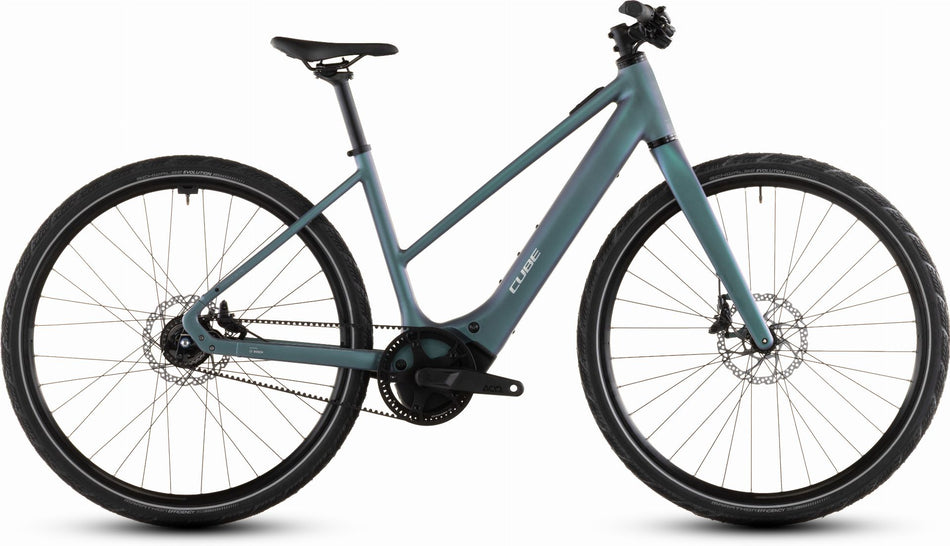 Cube Editor Hybrid SLT 400 Wh X E-Bike Trapeze 28" smaragdgrey´n´prism